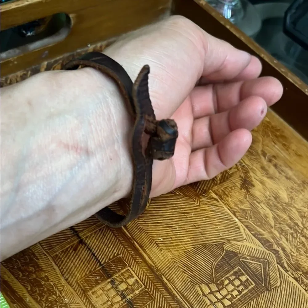 Unisex Brown Minimalist Jewelry leather Bracelet
